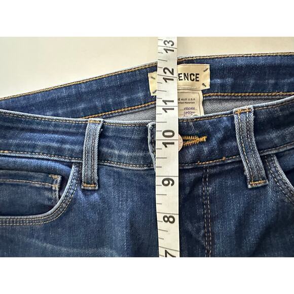 L'Agence Margot Skinny High Rise Neptune Jeans Sz 28 Black Satin Side Stripe USA - Picture 7 of 15